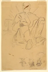 Tekening, Schetsen van legerkampementen, 1862