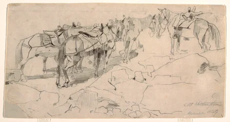 Tekening, Studie voor "Mount Washington" en "The Summit of Mt. Washington", 1869