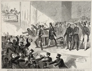 Verdrijving van zwarte mensen en abolitionisten uit Tremont Temple, Boston, Massachusetts