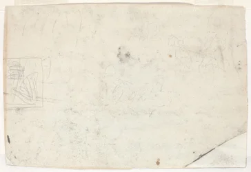 Figuur te Paard en Andere Studies [verso], 1861