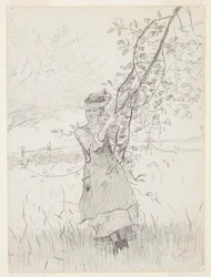 Meisje met een Tak van een Appelboom