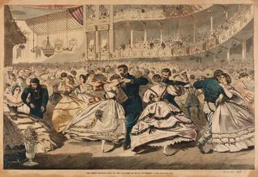Groot Russisch bal in de Muziekacademie - 5 nov. 1863