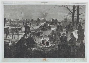 Stop van een Wagenkaravaan, uit Harper