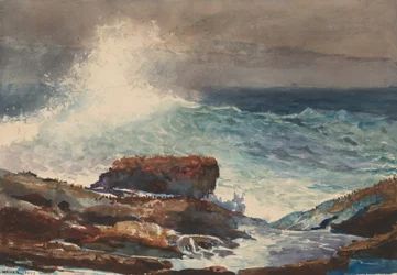 Binnenkomende vloed, Scarboro, Maine, 1883