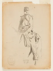 Bereden cavalerieofficier