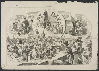 Betaaldag in het leger van de Potomac, 1863
