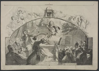 Het oude jaar uitluiden, 1861