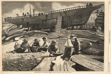 Scheepsbouw, Gloucester Haven, uit Harper