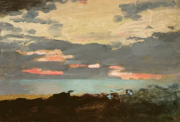 Zonsondergang, Saco Bay