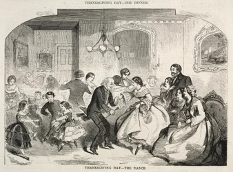 Thanksgiving Day - De Dans, 1858