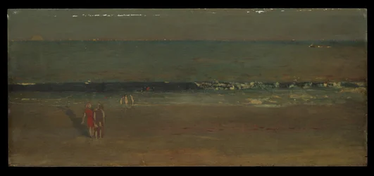 Het strand, laat in de middag