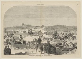 De rit in Central Park, New York, september