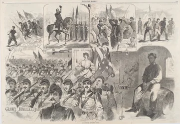 De liederen van de oorlog, gepubliceerd 1861