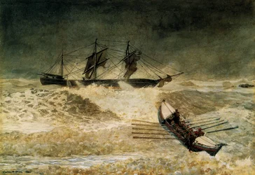 De schipbreuk van de Iron Cloud, 1881