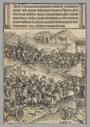 Slag bij Guinegate, plaat 4 uit Historische scènes uit het leven van keizer Maximiliaan I van de triomfboog