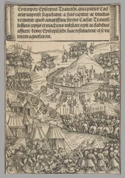 Belegering van Utrecht, plaat 6 uit Historische Taferelen uit het Leven van Keizer Maximiliaan I van de Triomfboog