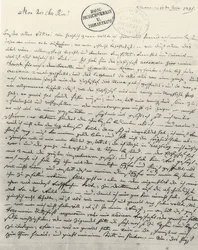 Handgeschreven brief aan de vader. Wenen 13 juni 1781