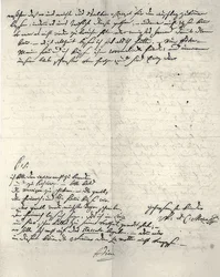 Handgeschreven brief van Wolfgang Amadeus Mozart