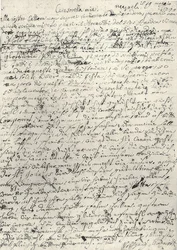 Wolfgang Amadeus Mozart (1756-1791) Oostenrijkse componist. Eigenhandige brief aan zijn zus Nannerl. Napels 19 maart 1770