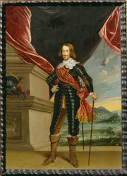 Aartshertog Leopold Wilhelm, gouverneur van Nederland (schilderij op koper)
