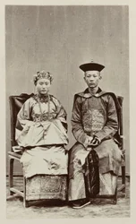 Chinees bruidspaar uit Ternate