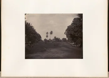 [Bestratingswerkzaamheden aan de weg in Prapatan, Batavia].