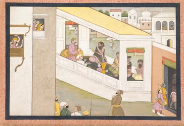 Rama en Lakshmana als jongens helpen de wijze Vishvamitra..., ca. 1780