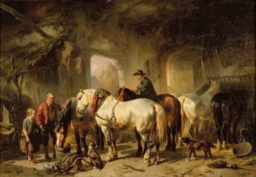 Paarden Voeren in de Stal