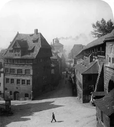 Albrecht Dürers Huis, Neurenberg, Duitsland, ca. 1900