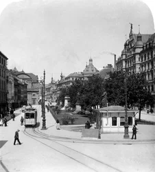 Promenadeplatz in München, Duitsland, c1900s