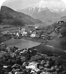 St Johann in de regio Pongau, Salzburg, Oostenrijk, ca. 1900s