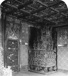 De oven in de Prinsenkamer, Festung Hohensalzburg, Salzburg, Oostenrijk, ca. 1900s