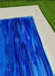 Lijnen in zwembadwater