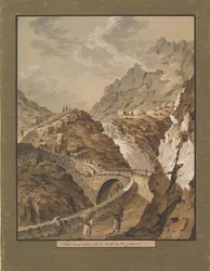Duivelsbrug richting de Gothardberg in Zwitserland