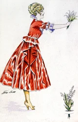De lelietje-van-dalen voor geluk, ca. 1930 (ansichtkaart)
