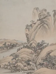 Landschappen, gedateerd 1668