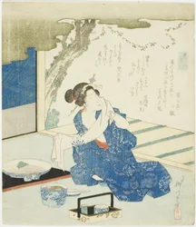 Zomerkleding (Natsugoromo), uit de serie "Een vergelijking van wierook (Takimono awase)"