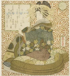 Jurojin, uit de serie "Een parodie op de zeven goden van het geluk (Mitate shichifukujin)"
