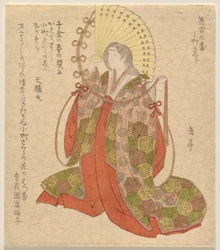 De Komachi-kers (Komachi Zakura), uit de serie Bloemenmatch, nr. 3 (Hana awase sanban)
