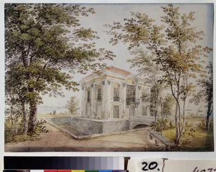 Het Hermitage paviljoen in Peterhof