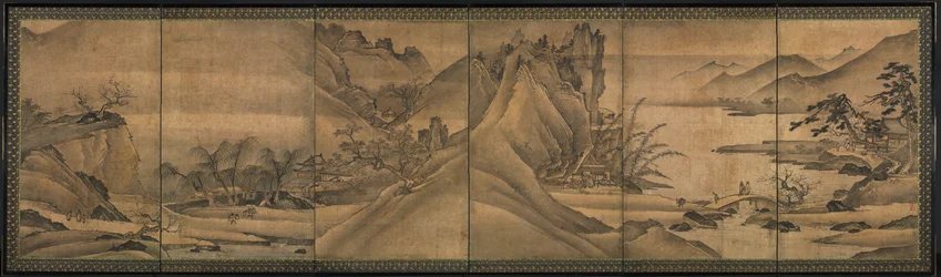Landschap van de vier seizoenen