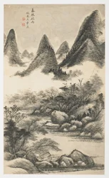 Lente Boomgaard Voor Regen, uit een album van 12 bladen