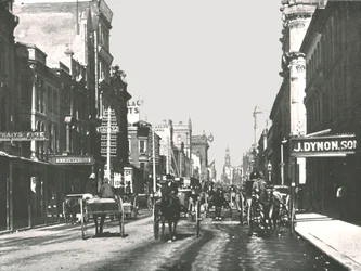 George Street, Sydney, Australië, 1895