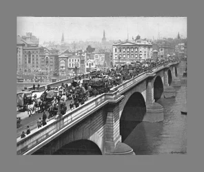 London Bridge, Londen, ca. 1900