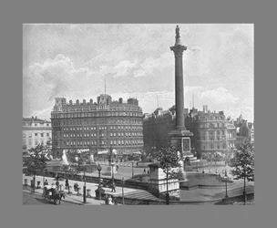 Trafalgar Square, Londen, ca. 1900