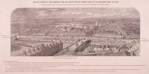 Holborn Viaduct, Londen, ca. 1865