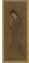 De staande figuur van een vrouw, late Ming of vroege Qing-dynastie, 17e eeuw
