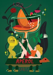 Aperol Spritz, 2017 (vectorillustratie)