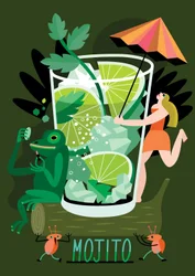 Mojito, 2017 (vectorillustratie)