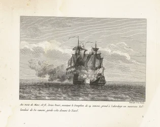 Jan Bart verovert een Hollands fregat, 1678